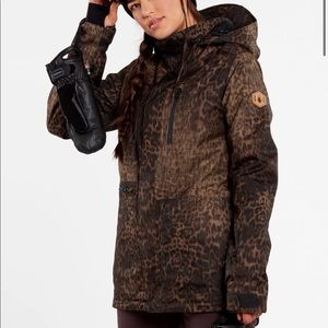 WOMENS SHELTER 3D STRETCH JACKET - LEOPARD